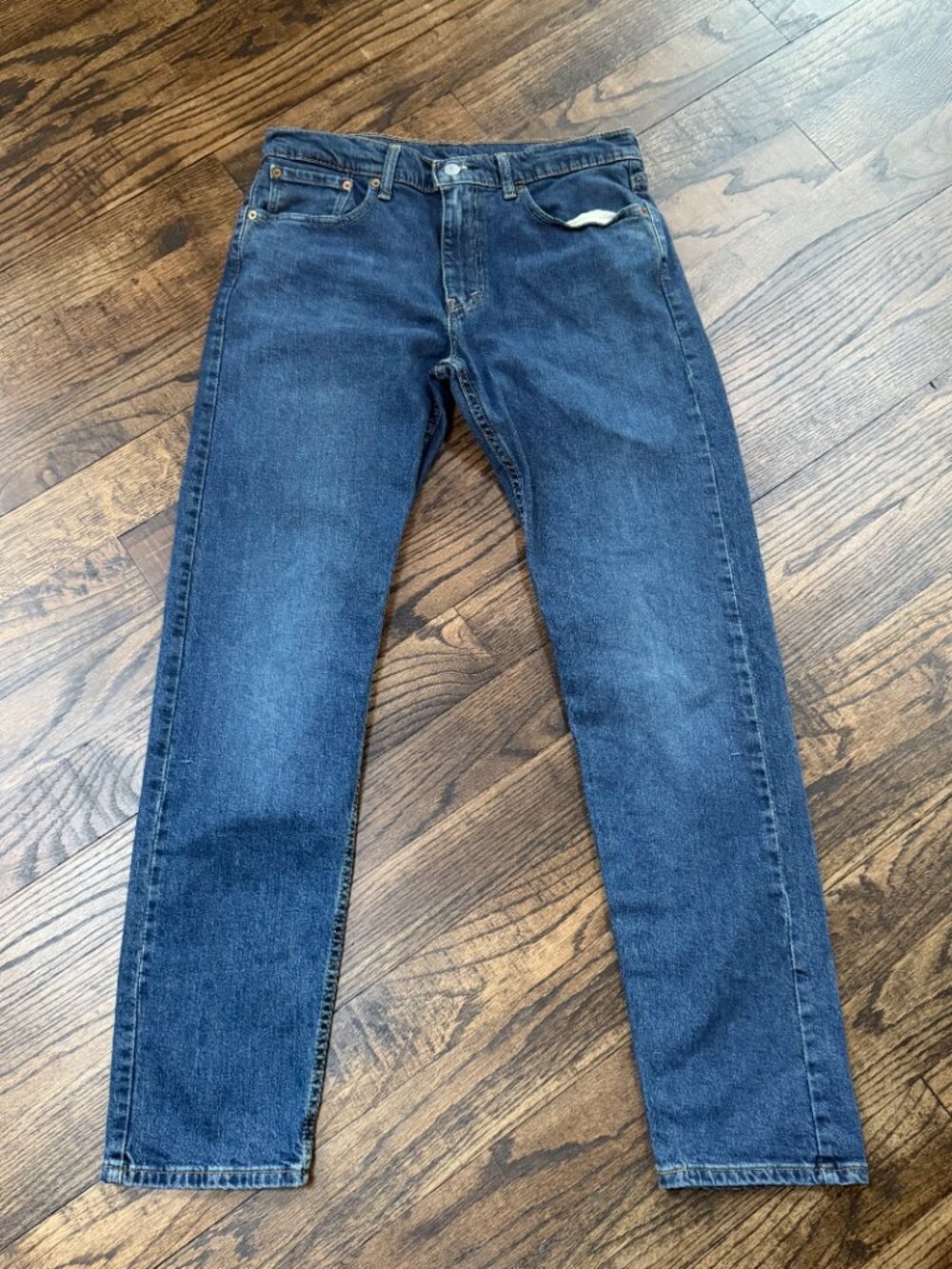 Levi’s 502 Taper Jeans Men’s 33x34 Medium Wash Stretch Denim Classic Fit - Picture 3 of 6